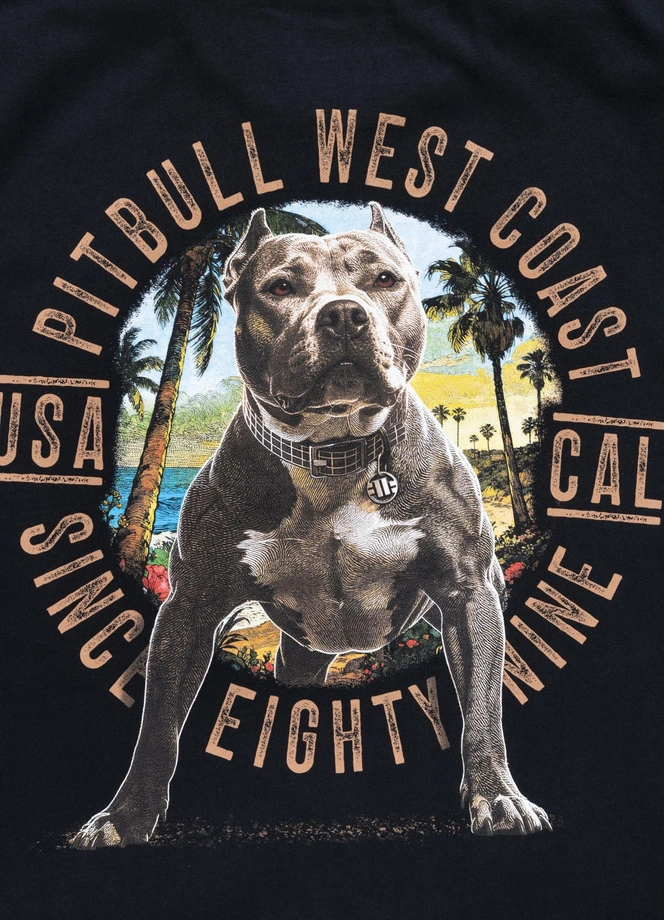 Koszulka męska T-Shirt Pit Bull Beach Boy czarna