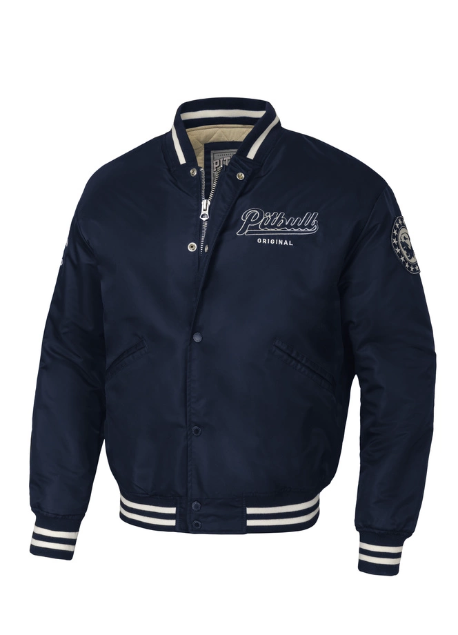 Kurtka męska przejściowa Pit Bull Seabridge baseball jacket granatowa