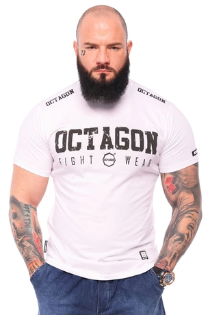 Koszulka męska T-shirt Octagon Fight Wear OCTAGON biała