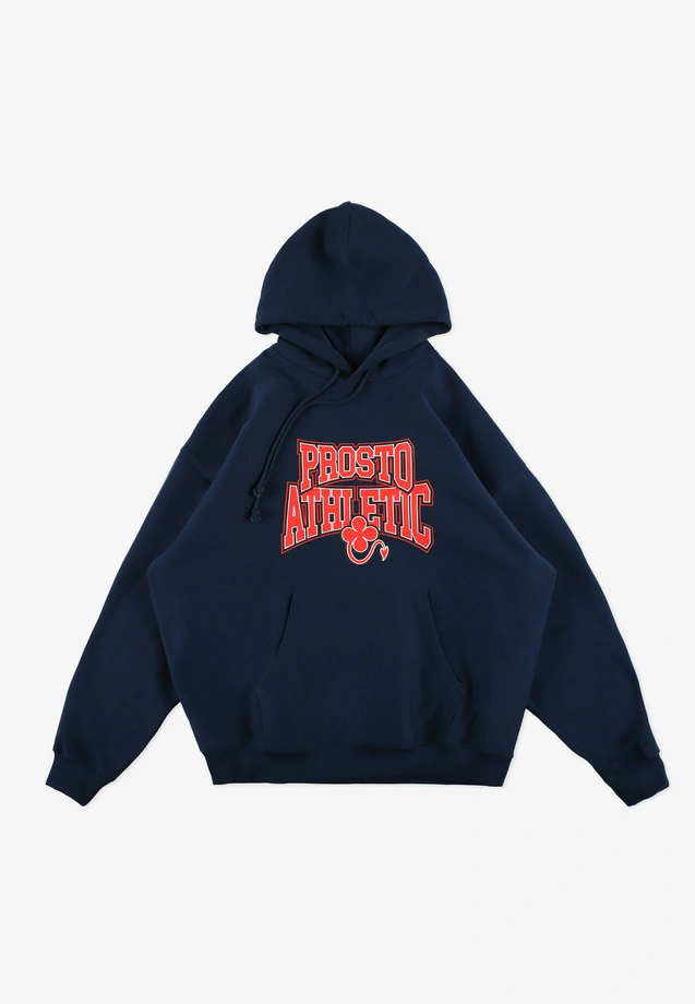 Bluza męska z kapturem oversize Prosto Chicago granatowa