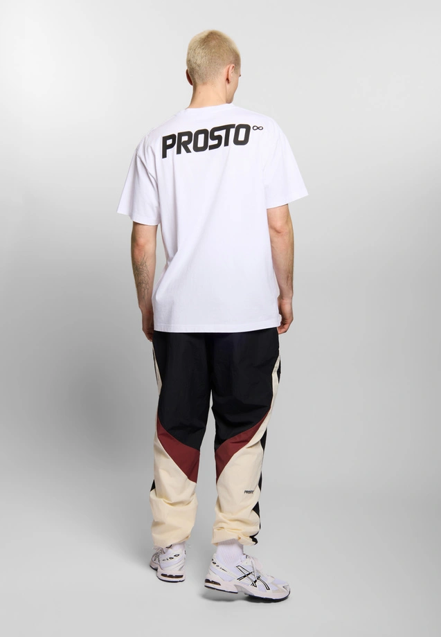 Koszulka męska t-shirt oversize Prosto Big Log Infinity biała
