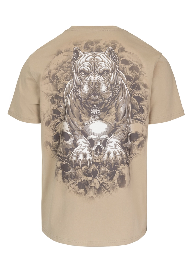 Koszulka męska T-Shirt Pitbull West Coast Guardian Angel beżowa