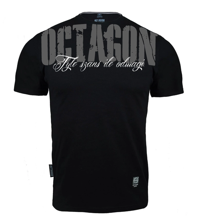 Koszulka męska T-shirt Octagon Tyle Szans Ile Odwagi 2 czarna