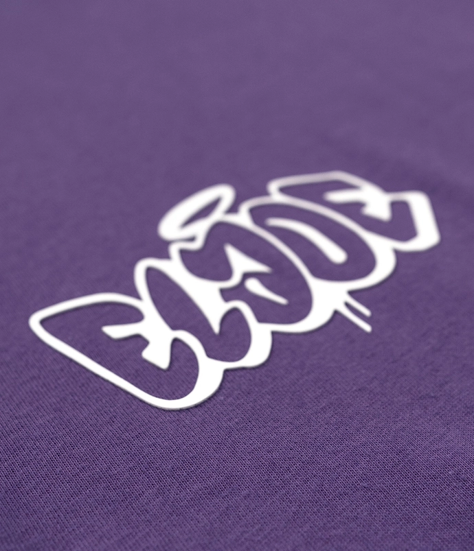 Koszulka męska T-shirt Elade throw up 3D fioletowa