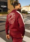 Bluza męska rozpinana Pit Bull San Diego CA burgundowa