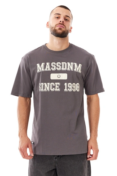 Koszulka męska t-shirt Mass Dnm Campus grafitowa