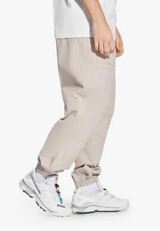 Spodnie męskie Jogger Jeans Baggy Prosto Slate beżowe