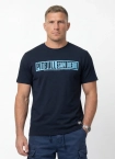 Koszulka męska T-Shirt Pitbull Eighty Nine Dog granatowa