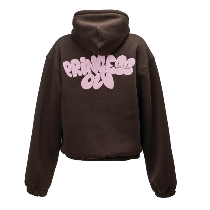 Bluza damska z kapturem Olavoga Frost Layer brązowa