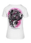 Koszulka damska T-shirt Pit Bull Tattoo biała
