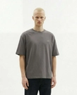 Koszulka męska t-shirt oversize Prosto Big Log Infinity ciemno szara