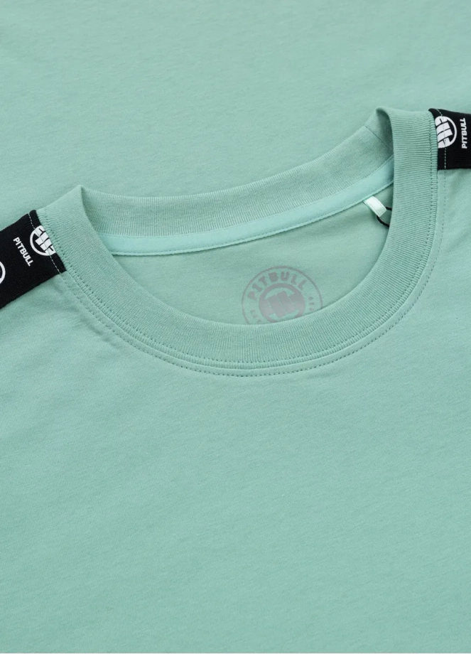 Koszulka męska T-Shirt Pit Bull Pitbull Tape Nugget miętowa zielona