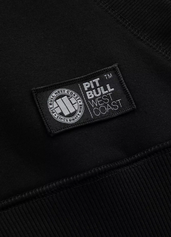 Bluza męska z kapturem Pitbull Pit Bull Steel Logo czarna