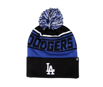 Czapka zimowa unisex 47 Brand MLB Los Angeles Dodgers Stylus czarna