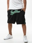 Spodenki szorty męskie dresowe Jigga Wear Baseball zielono czarne