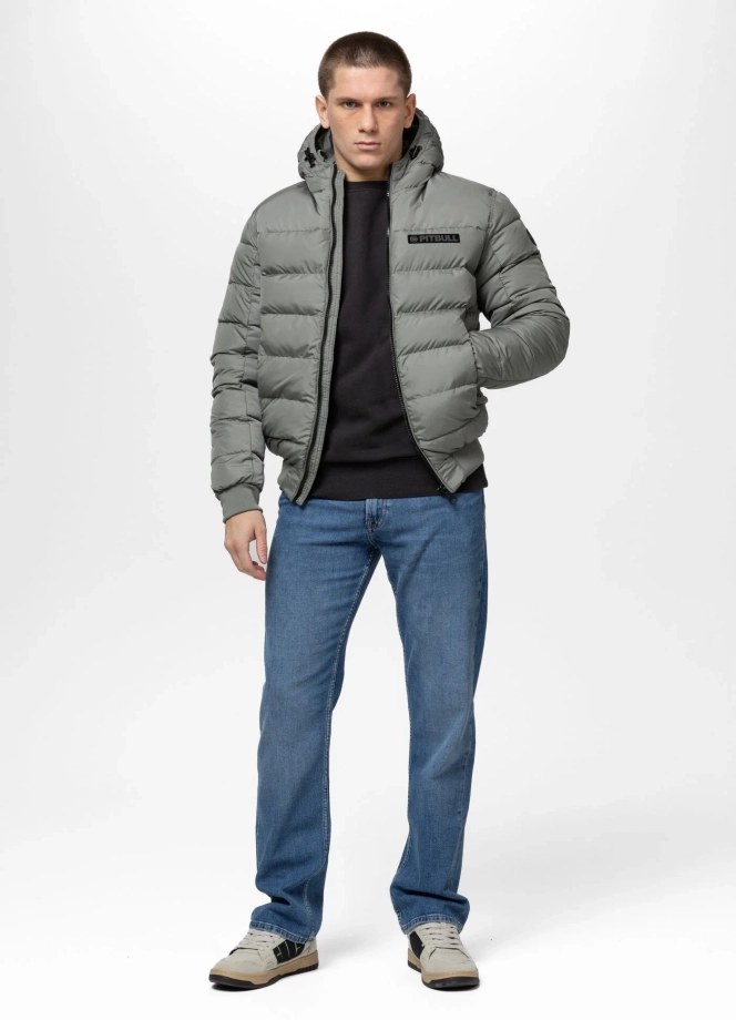 Kurtka zimowa męska Pit Bull Dillon 25 zielona szałwia