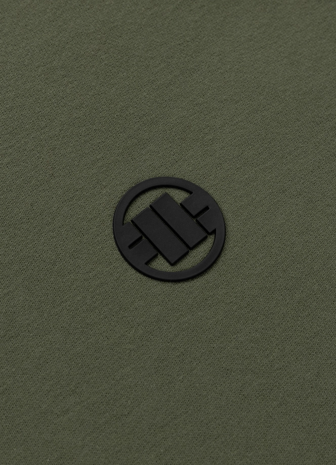 Bluza męska bez kaptura Pit Bull Small Logo 25 oliwkowa zielona