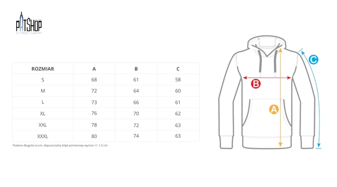 Bluza męska z kapturem streetwear Prosto Big Log granatowa