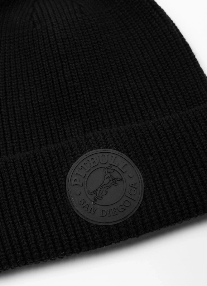 Czapka zimowa Pitbull Beanie San Diego CA czarna