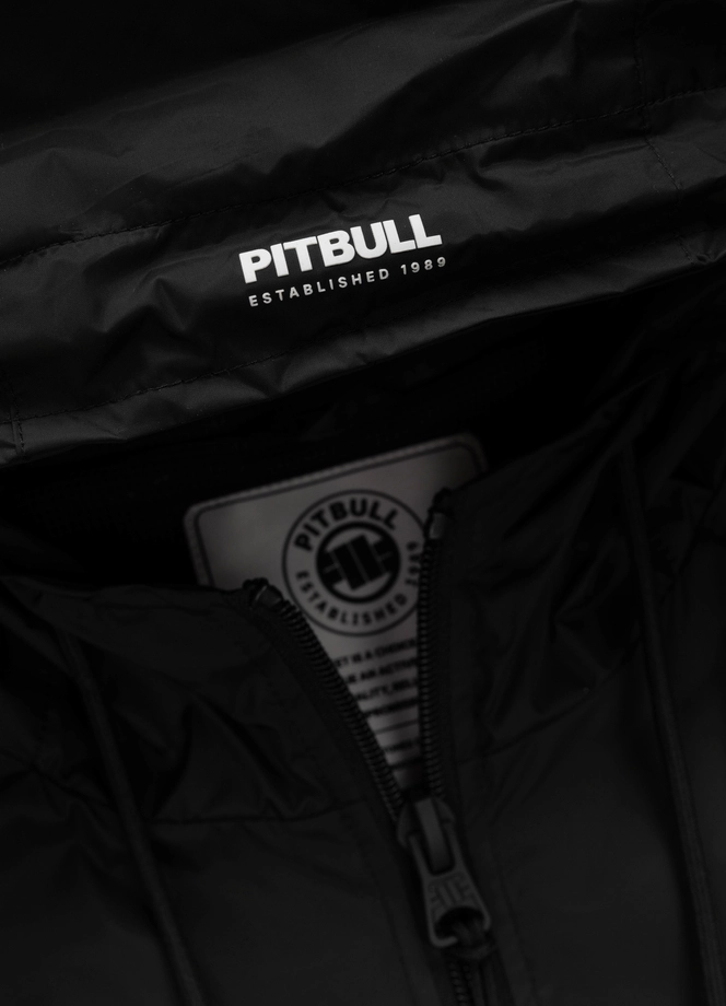 Kurtka męska wiosenna przejściowa Pit Bull Athletic Tape wiatrówka czarna