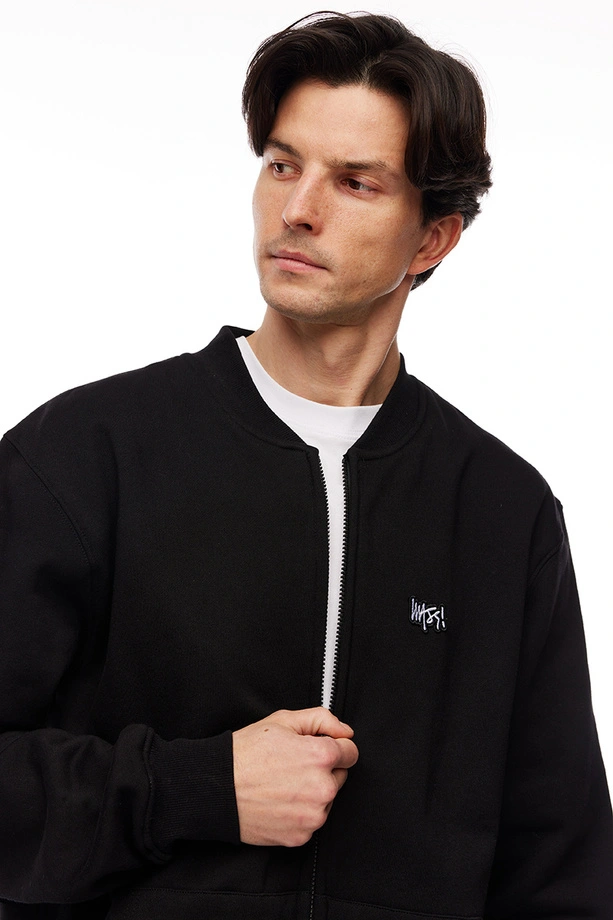 Bluza męska Mass Dnm Signature Patch Baseball czarna