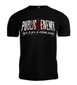 Koszulka męska T-shirt Public Enemy Życie to Gra czarna