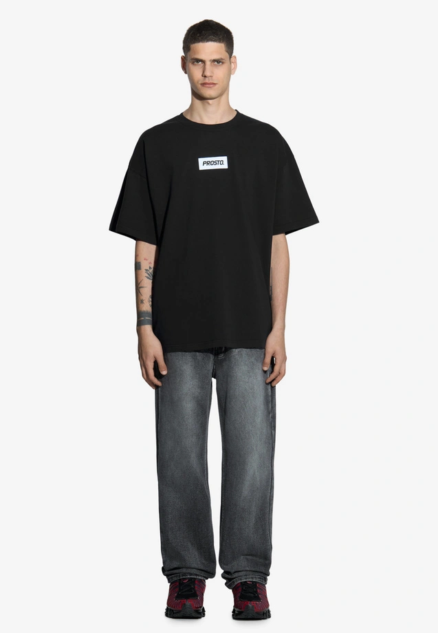 Koszulka męska t-shirt oversize Prosto Box czarna