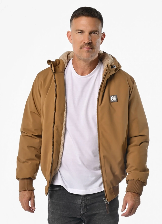 Kurtka zimowa męska Pit Bull Elkwood III miodowy żółty