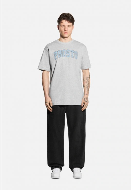 Koszulka męska t-shirt Prosto College szara