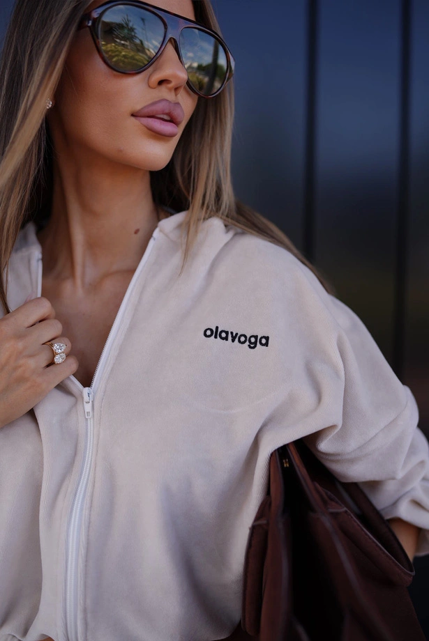 Komplet damski Olavoga AMBITION kokosowy biały