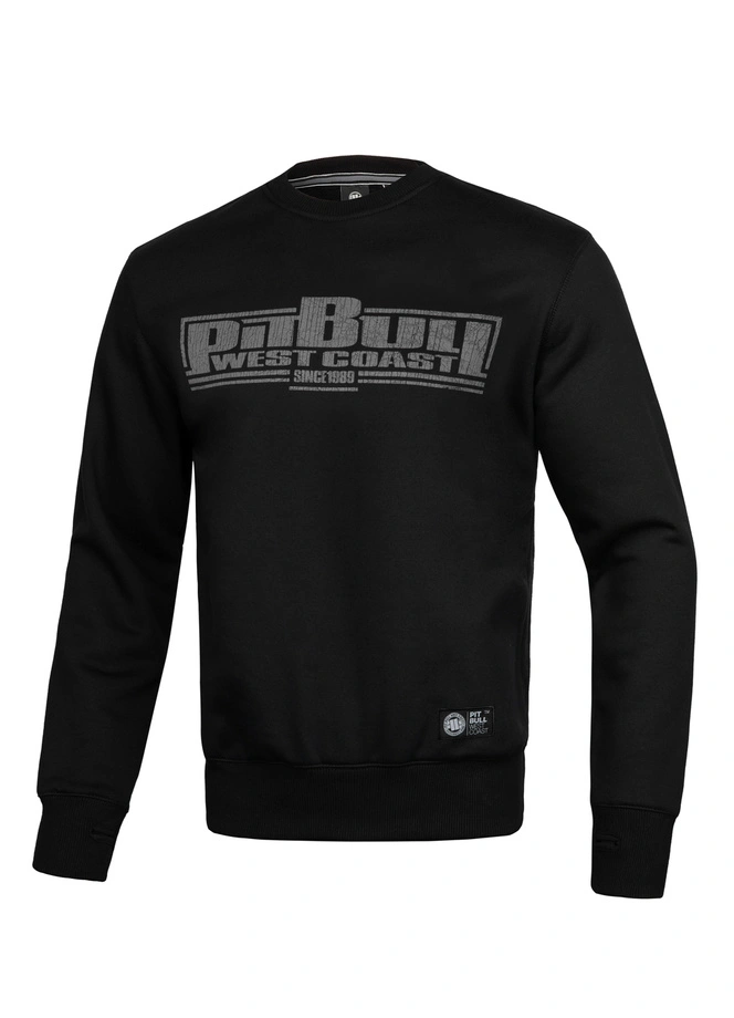 Bluza męska bez kaptura Pitbull Pit Bull Boxing FD black