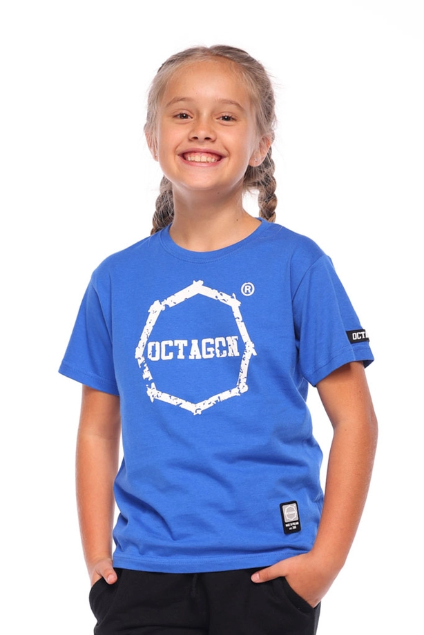 Koszulka t-shirt dziecięcy Octagon Zęby niebieska