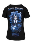 Koszulka damska T-shirt Pit Bull Santa Muerte Blue czarna