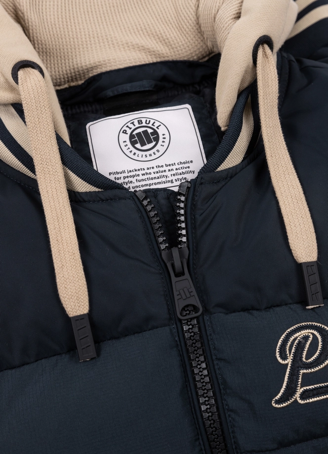 Kurtka zimowa męska Pit Bull Hidden 25 granatowo/beżowa