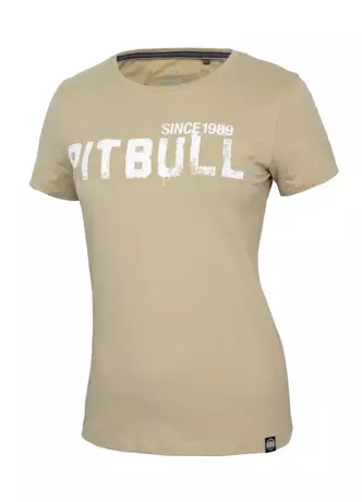 Koszulka t-shirt damski Pitbull Pit Bull Grafitti beżowa