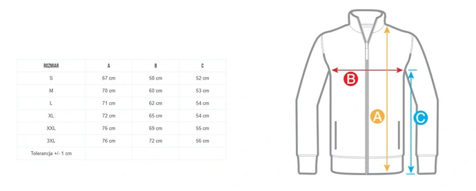 Bluza męska rozpinana Pitbull Pit Bull Powers niebieska