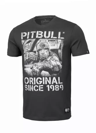 Koszulka męska T-Shirt Pit Bull Pitbull Drive grafitowa