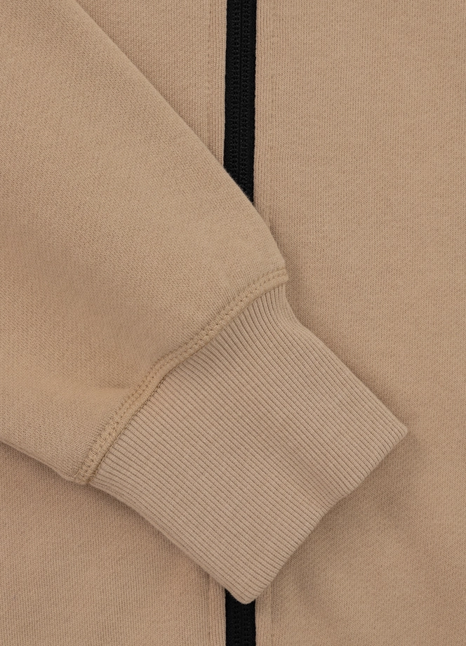 Bluza męska z kapturem ZIP Pitbull Pit Bull Terry Small Logo hooded beżowa