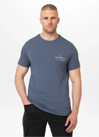 Koszulka męska T-Shirt Pit Bull Pitbull USA CAL Slim Fit ciemno niebieska
