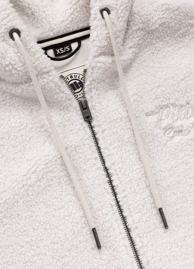Bluza damska z kapturem ZIP Pitbull Daisy kremowa