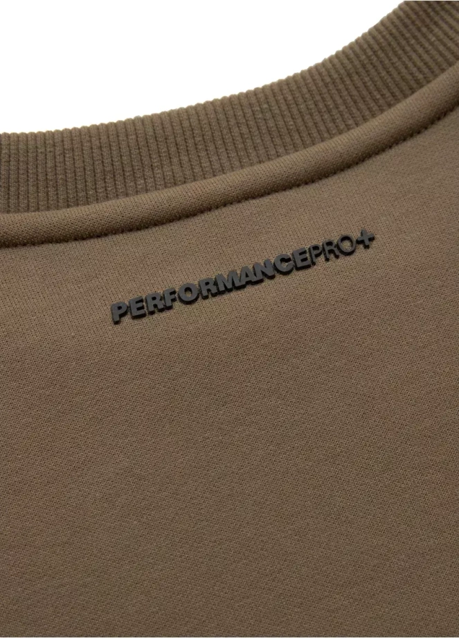 Bluza męska Pitbull Beyer Pit Bull crewneck brązowa