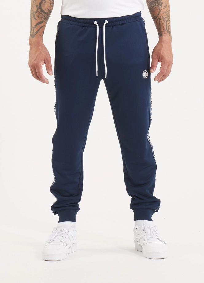 Spodnie dresowe męskie Pit Bull Tape Logo 25 granatowe