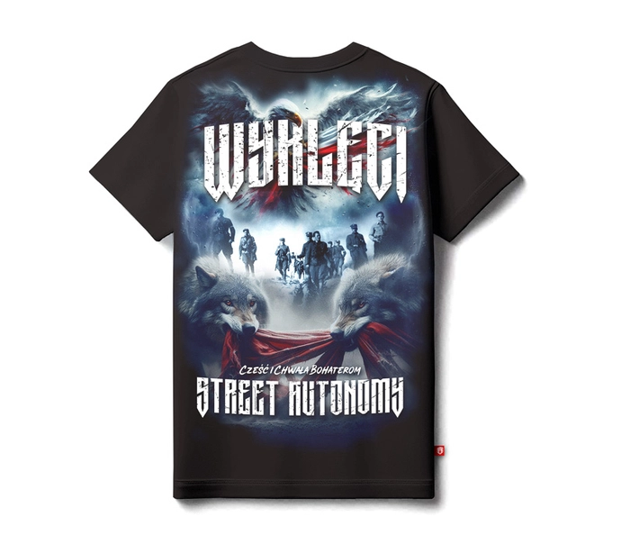 Koszulka męska t-shirt Street Autonomy Wyklęci czarna