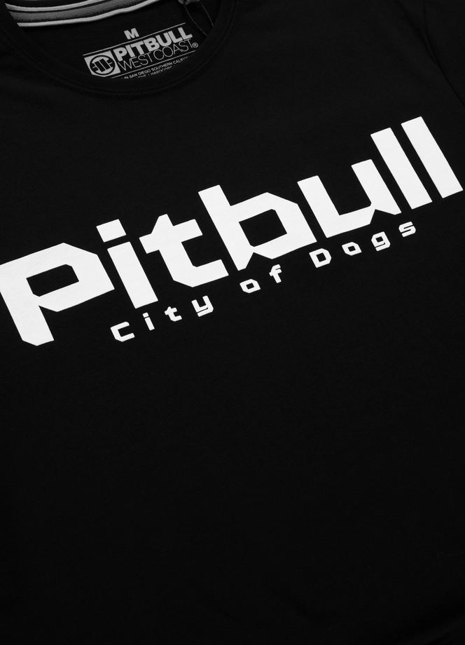 Koszulka męska T-Shirt Pit Bull Pitbull City of Dogs 24 czarna
