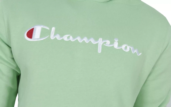Bluza męska z kapturem Champion Big Logo miętowa
