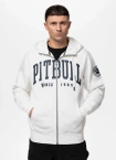 Bluza męska rozpinana z kapturem Pit Bull Norton off white biała