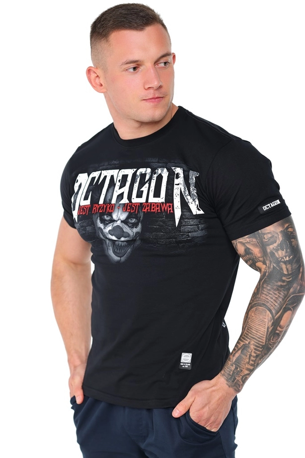 Koszulka męska T-shirt Octagon Jest Ryzyko Jest Zabawa czarna