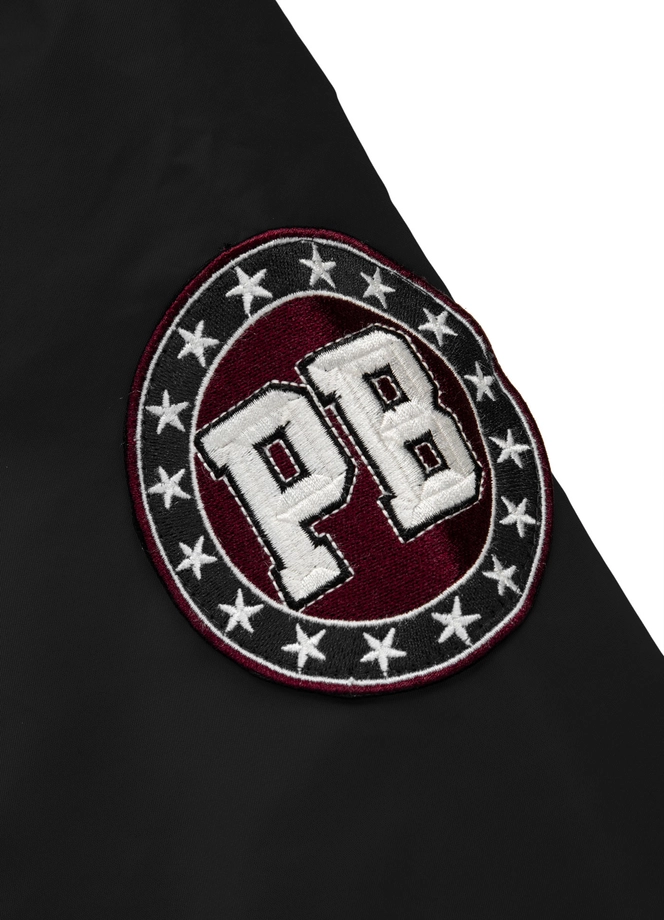 Kurtka męska przejściowa wiosenna Pit Bull Tyrian 2 Varsity Jacket 25 czarna