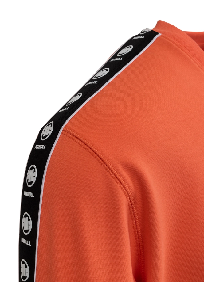 Bluza męska bez kaptura Pitbull Pit Bull Tape Nugget łososiowa pomarańczowa