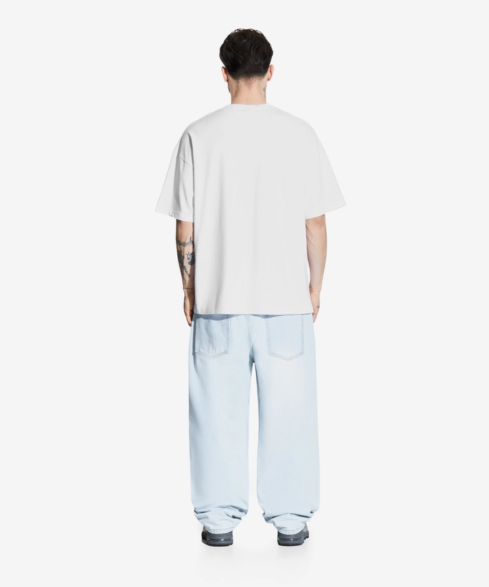 Koszulka męska t-shirt oversize Prosto Cameleo biała